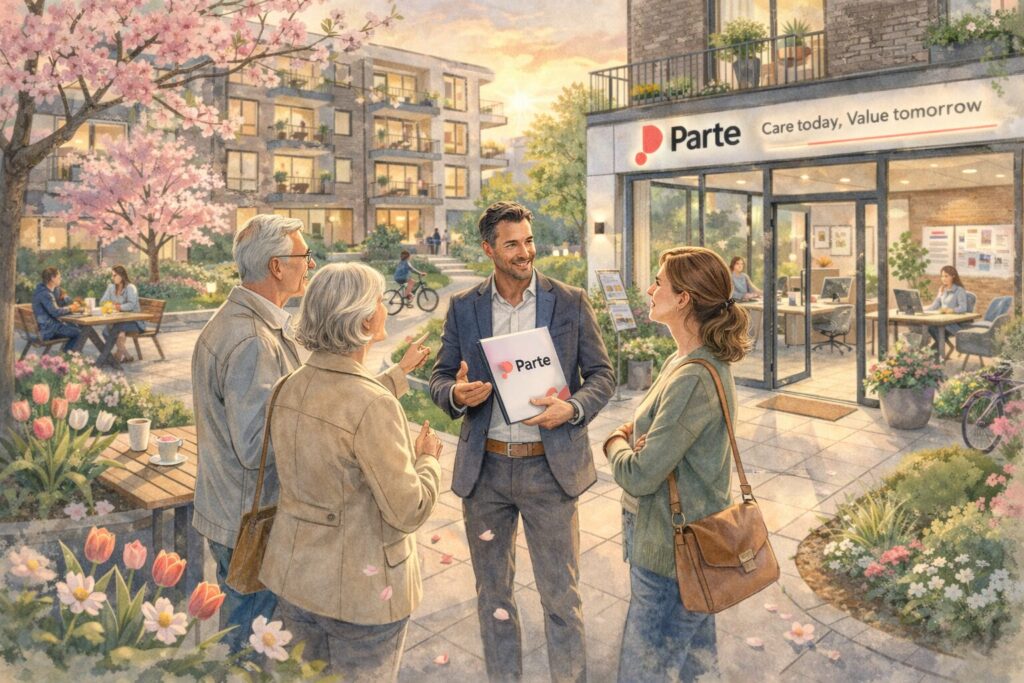 Parte – syndic en pleine discussion avec un dossier Parte Dans un immeuble à appartements, la gestion des parties communes n’est pas une tâche simple. C’est pourquoi un syndic est nommé. Mais que fait exactement un syndic dans un immeuble à appartements ? Le syndic est responsable de la gestion quotidienne, de l’administration et de la gestion financière de la copropriété. Il ou elle exécute les décisions de l’Association des Copropriétaires (ACP).