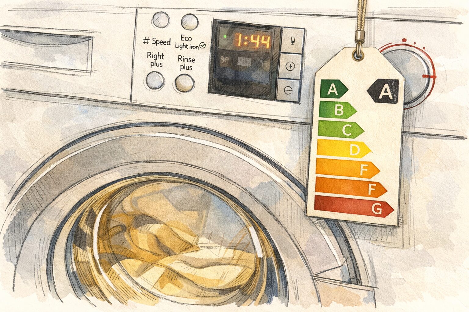 Wasmachine energielabel A +